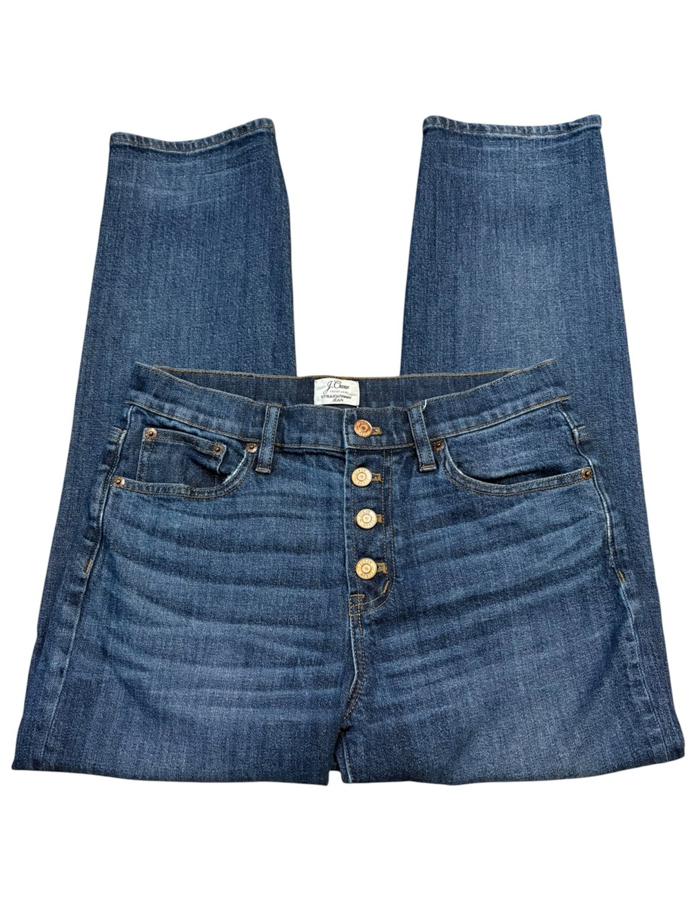J. Crew The Straightaway Button Fly Jeans.  Size 26 - Picture 3 of 5